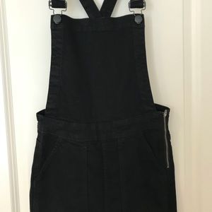 Skinny Overalls Raw-Hem